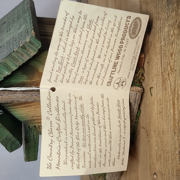 RARE VNTG HANDCRAFTED BIRDHOUSE by Craftline (no longer made) Ye Ole' Mi… - Picture 7 of 8